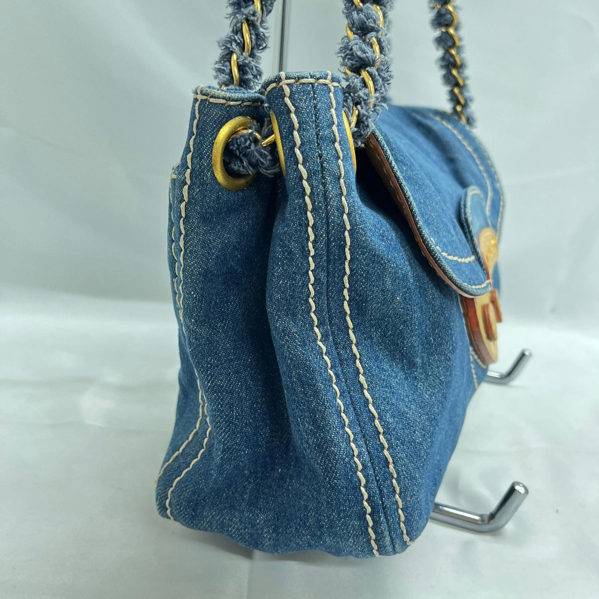 PRADA デニムショルダーバッグ
