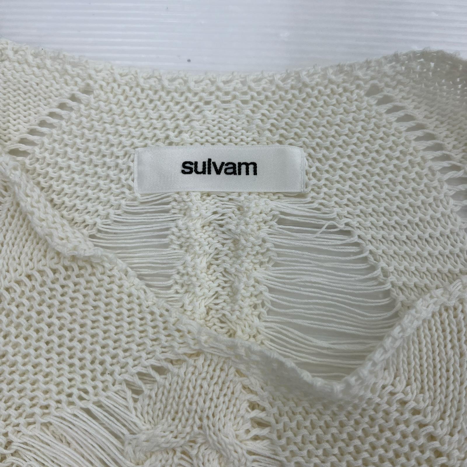 ニット Yarn no sleeve Knit ベスト 白 (M) M ホワイト