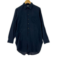 長袖シャツ The crooked Tailor コットン 紺 (2) 2