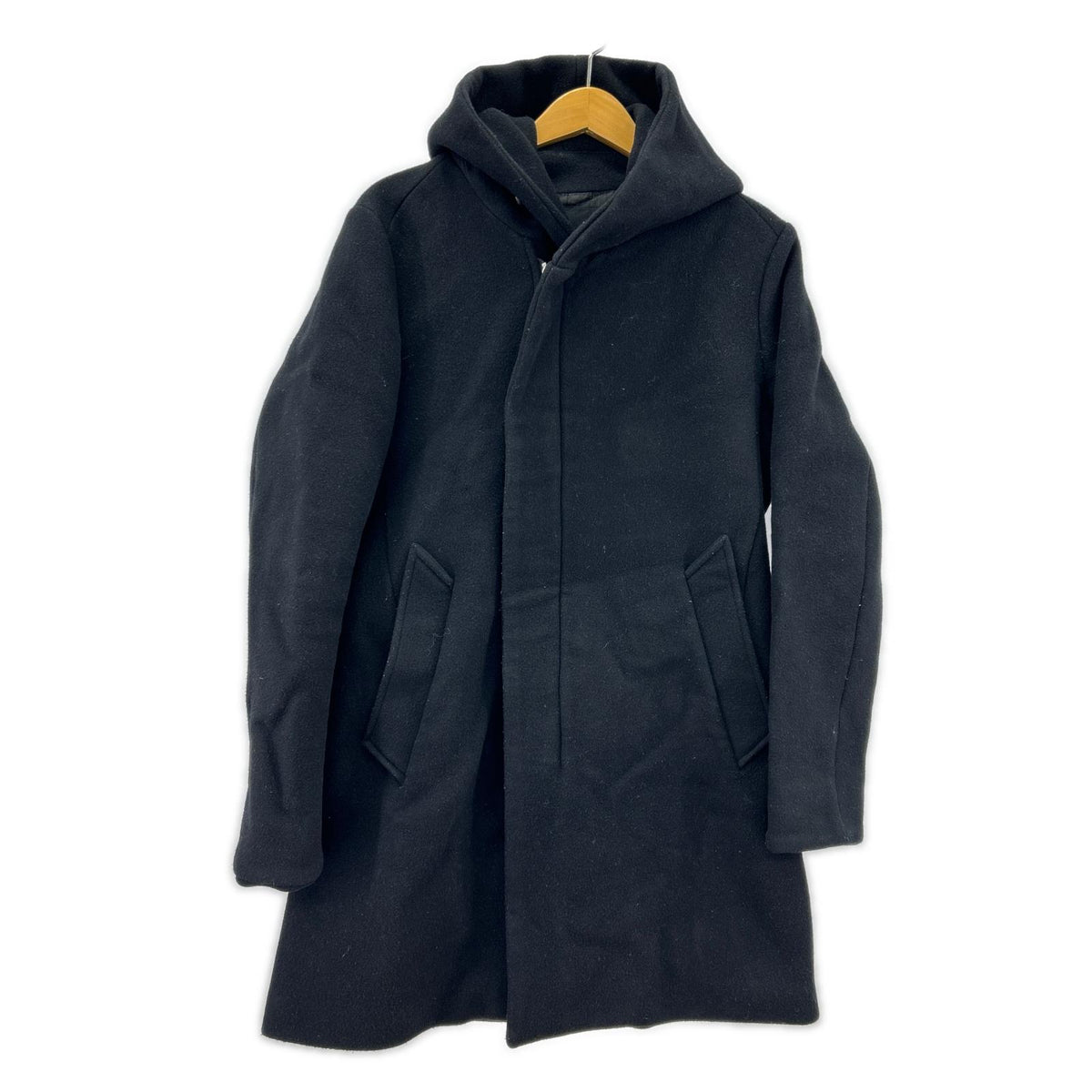 その他アウター PESCA LAMB MELTON WRAP HOOD COAT 黒 Ⅲ ブラック