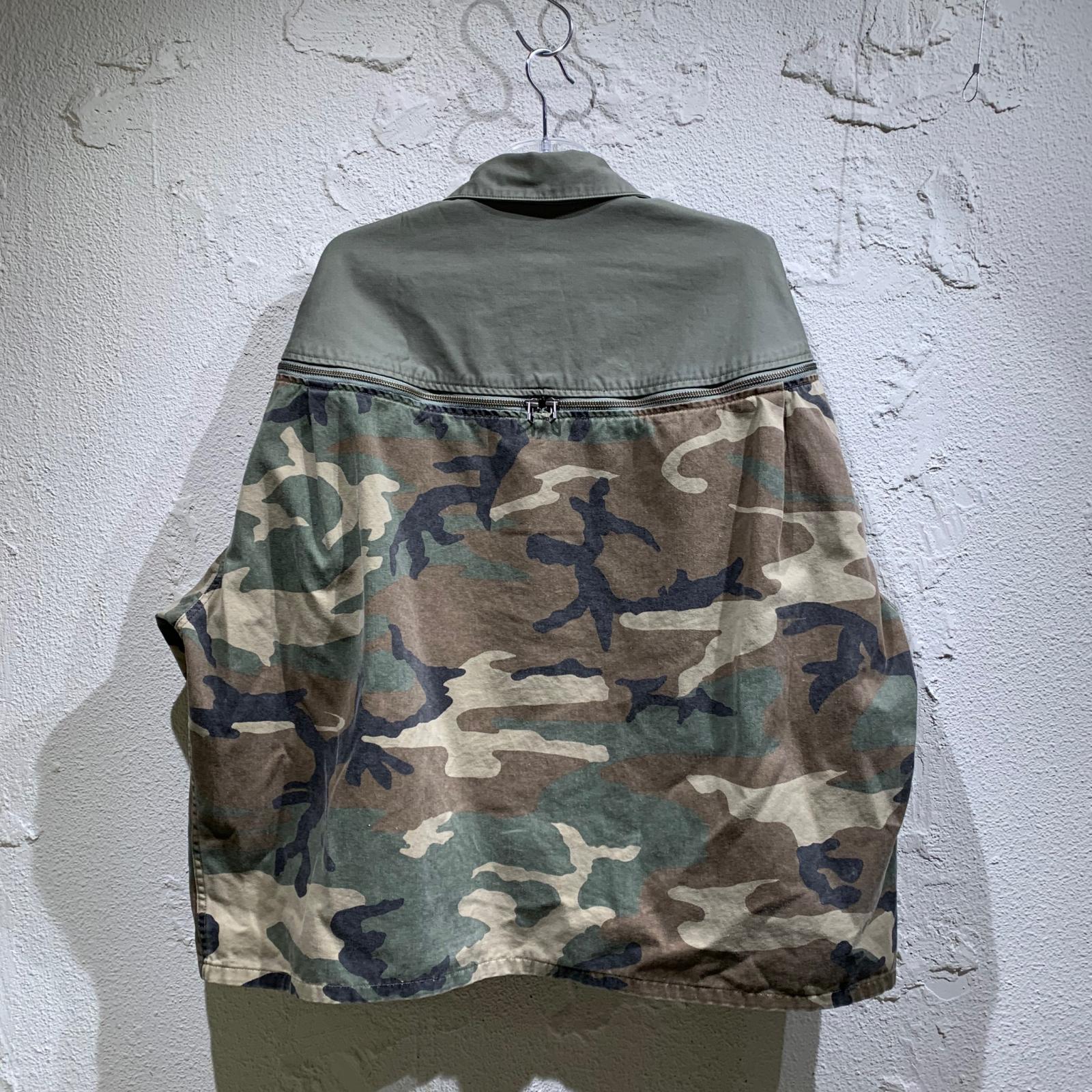 ジャケット サイドジップカモジャケット