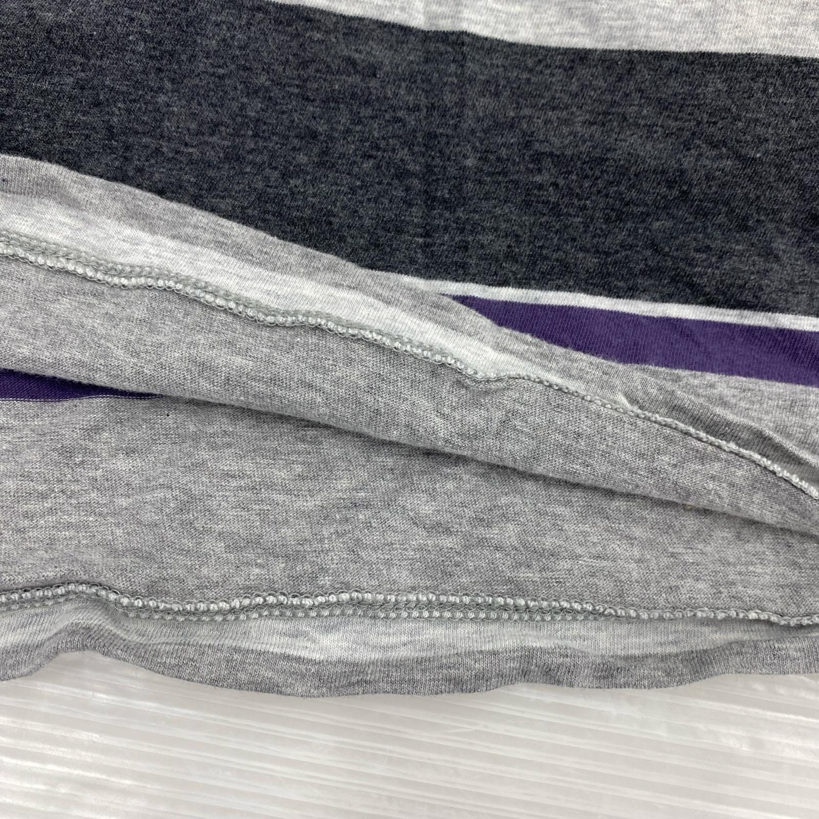 長袖Ｔシャツ UNUSED 23SS Long-sleeve border T-shirt US2342 （4） 4 グレー