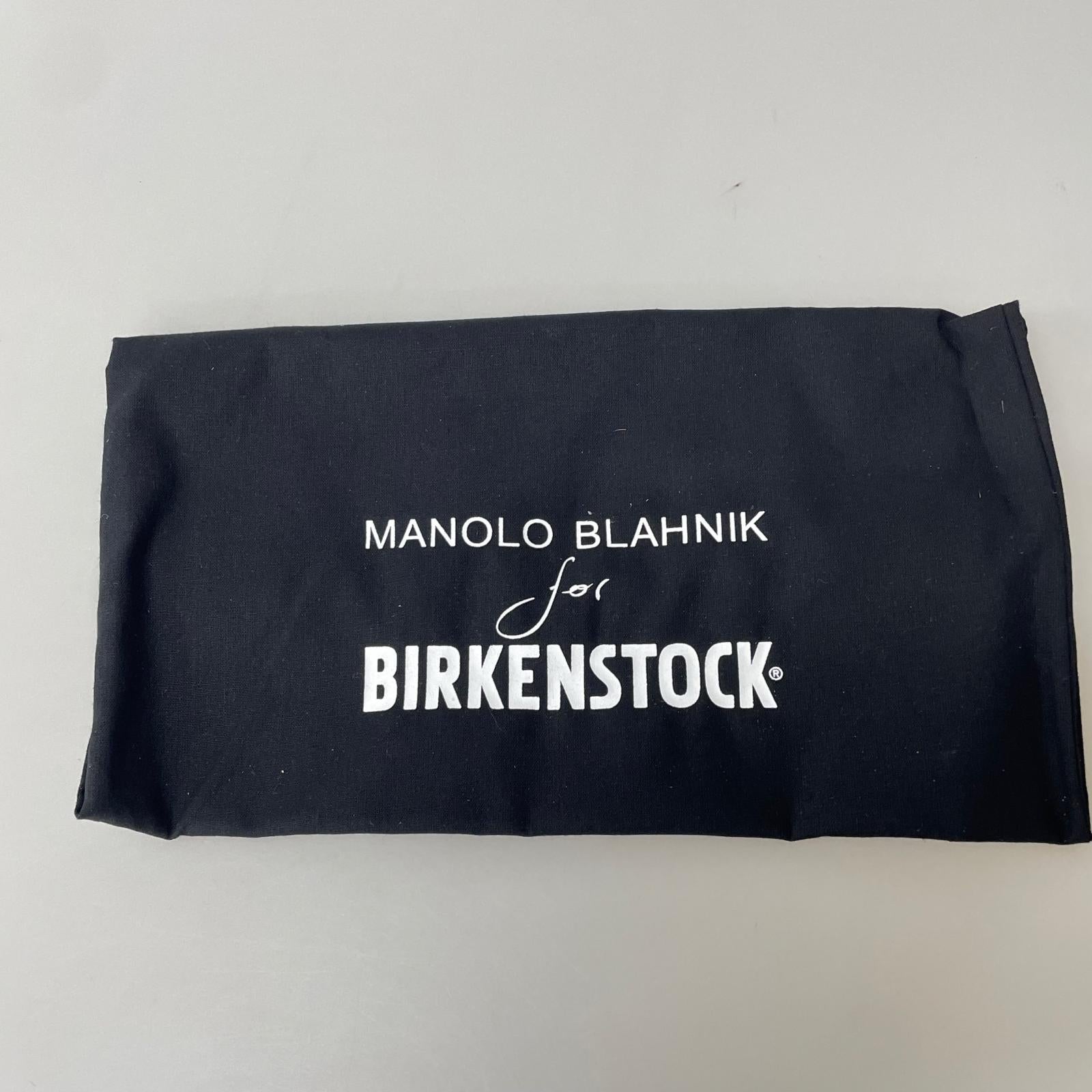 その他靴 MANOLO BLAHNIK ドット柄ハラコ Rodra 24cm 黒