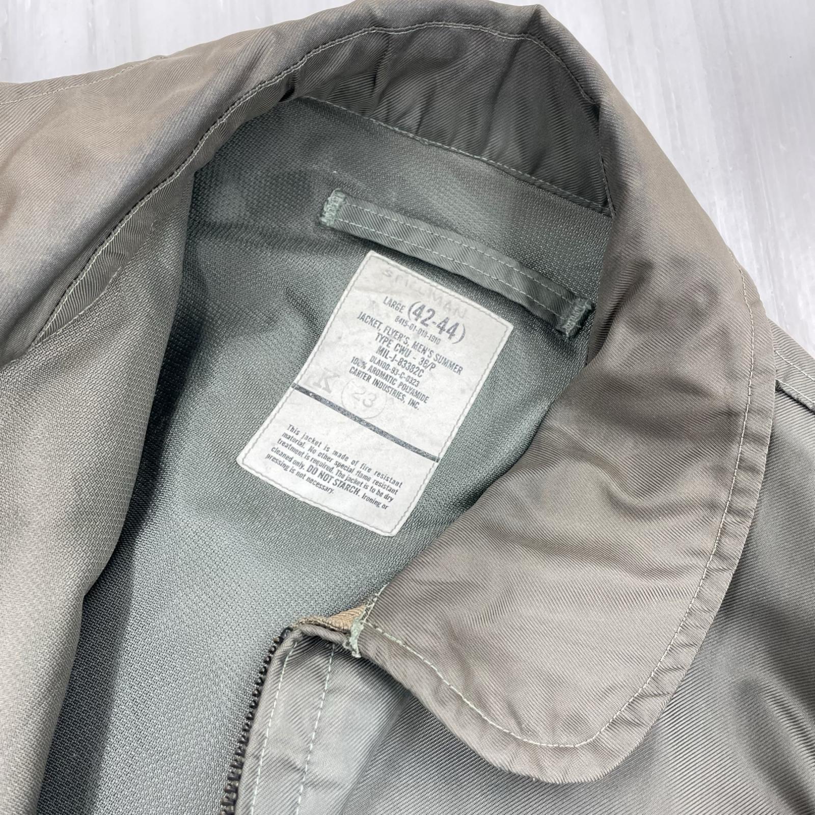ジャケット 90s U.S.ARMY CWU-36/Pフライトジャケット 緑 L