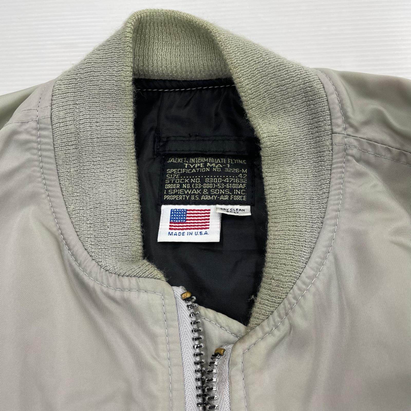 ジャケット TYPE MA-1 フライトジャケット GRY (42)