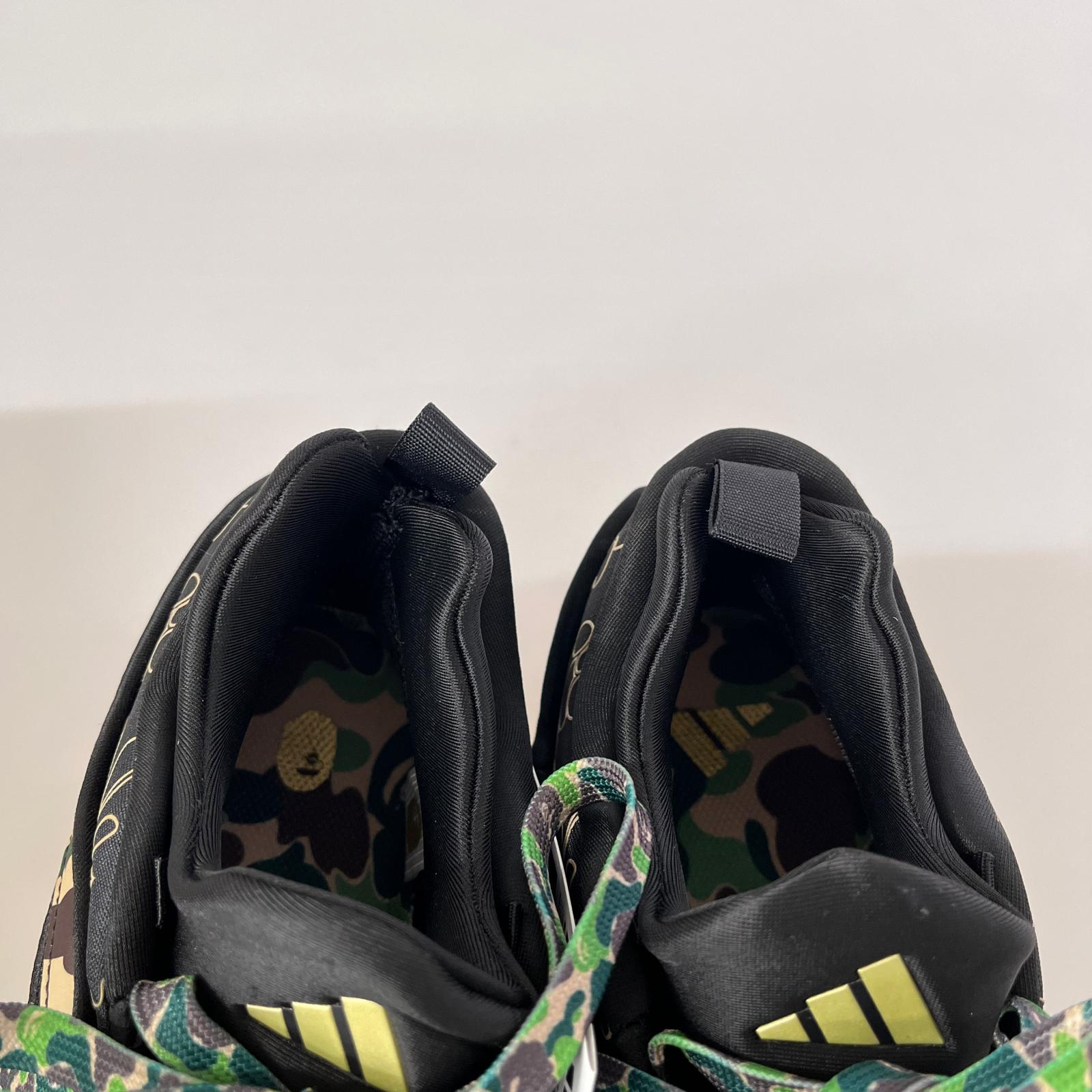 スニーカー adidas×A BATHING APE BAPE DAME9 CORE BLACK 25㎝ JH6358 25cm (US7 UK6 1/2 EU40)