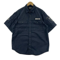 半袖シャツ BASIC FATIGUE SHORT SLEEVE SHIRT ブラック