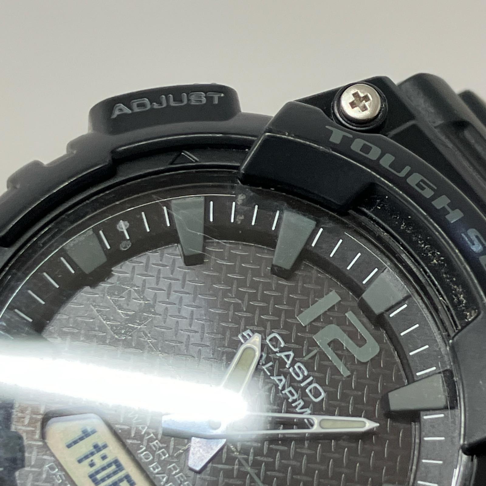 腕時計 5ALARMS タフソーラー 黒 ブラック