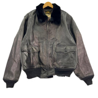 レザージャケット WILLIAM GIBSON COLLECTION AN6552 44 ブラック