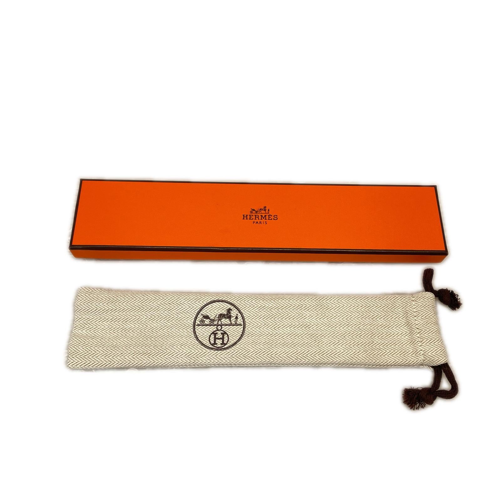 HERMES セリエ ウッド シューホーン 靴ベラ マロン