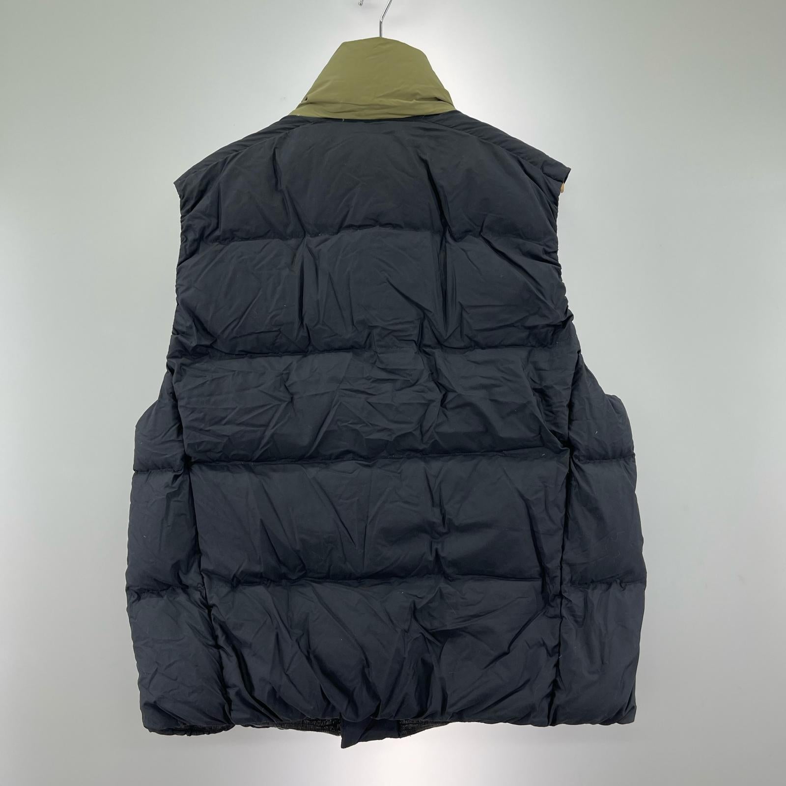 ダウンベスト MAZENO RIDGE VEST ブラック/カーキ L ネイビー