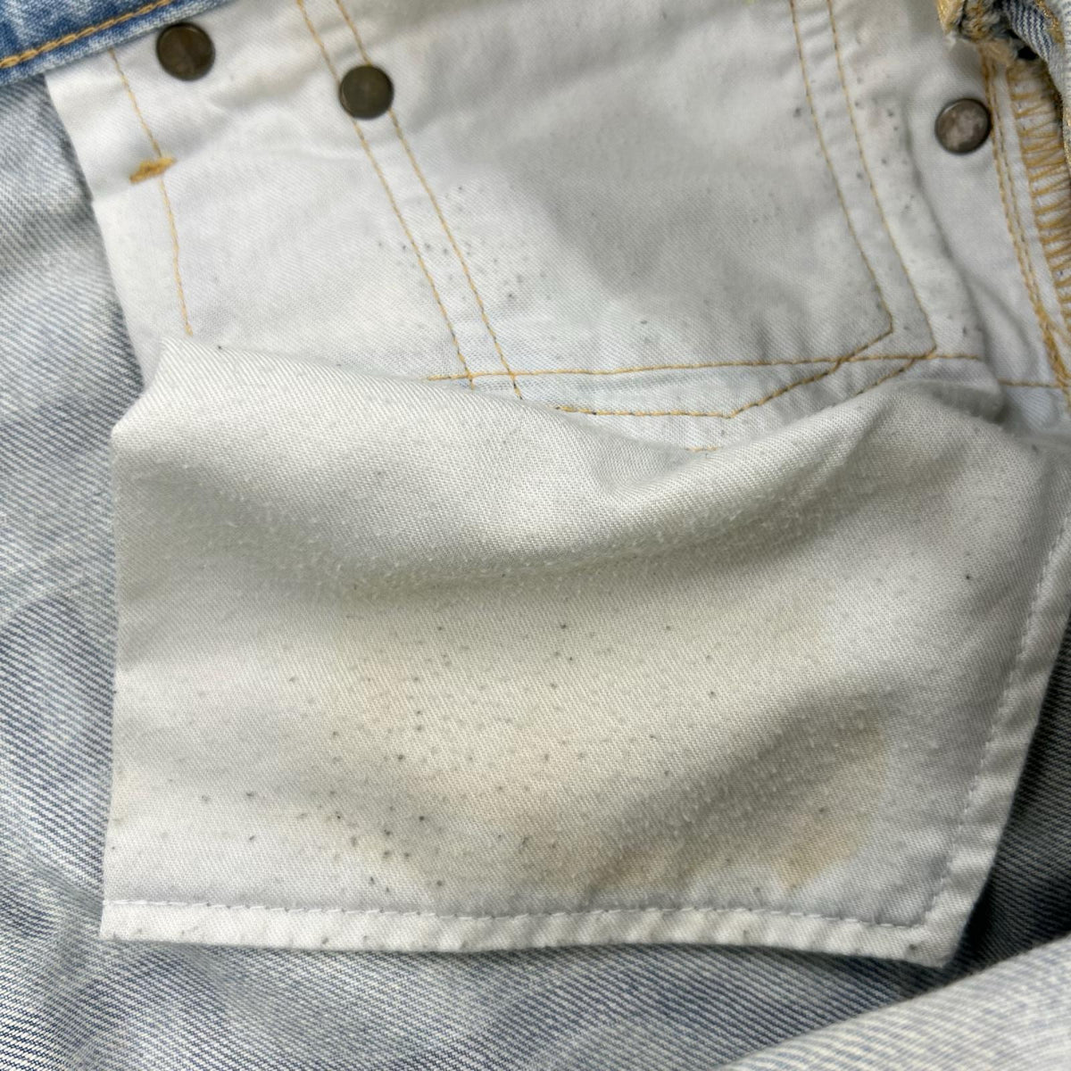 デニムパンツ ﾍﾟｲﾝﾄﾃﾞﾆﾑ M M ブルー
