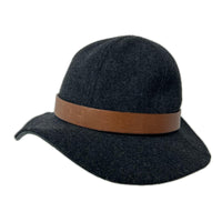 ハット FRANKLIN TAILORED つば裏ﾚｻﾞｰ グレー