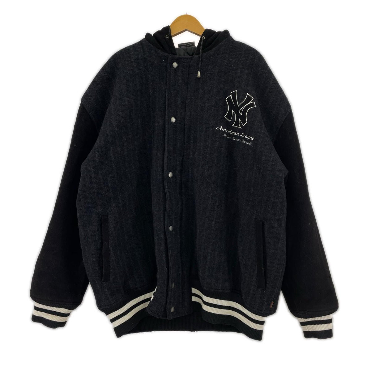 ジャケット Merchandise ｳｰﾙﾌｰﾃﾞｨｽﾀｼﾞｬﾝ 黒 XL ブラック