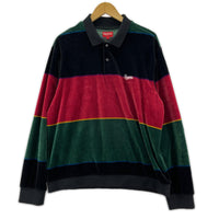 ポロシャツ STRIPE VELOUR L/S POLO (L) L マルチカラー