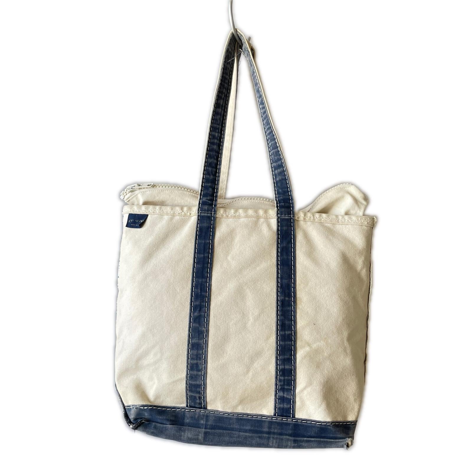 その他バッグ LANDS' END USA製 キャンバス ビーントートバッグ ベージュ