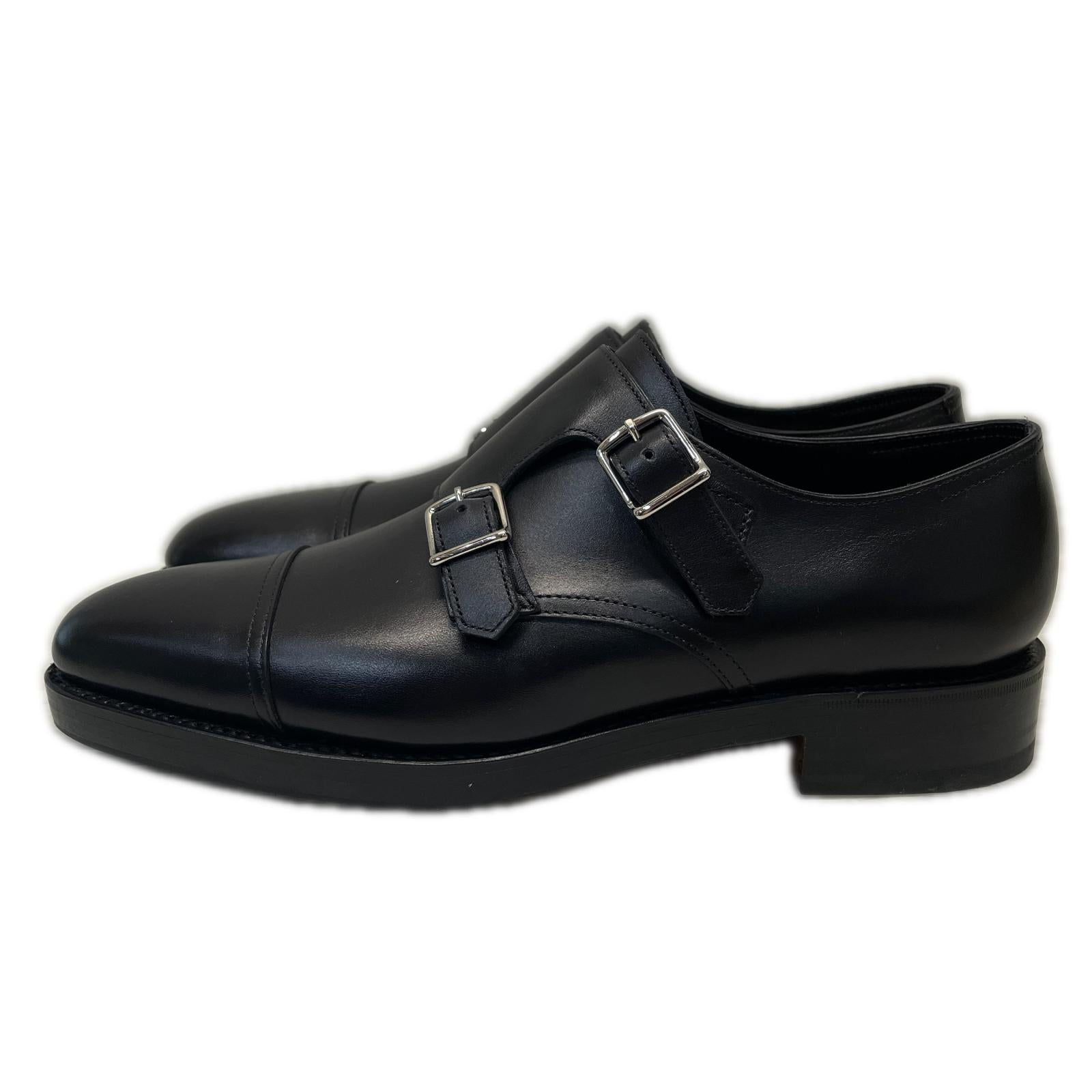 シューズ JOHN LOBB William ダブルモンクストラップ レザーシューズ 5 黒 ブラック