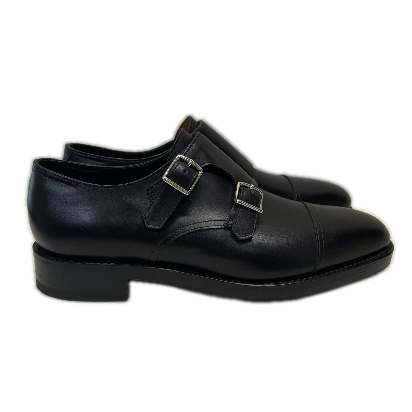シューズ JOHN LOBB William ダブルモンクストラップ レザーシューズ 5 黒 ブラック