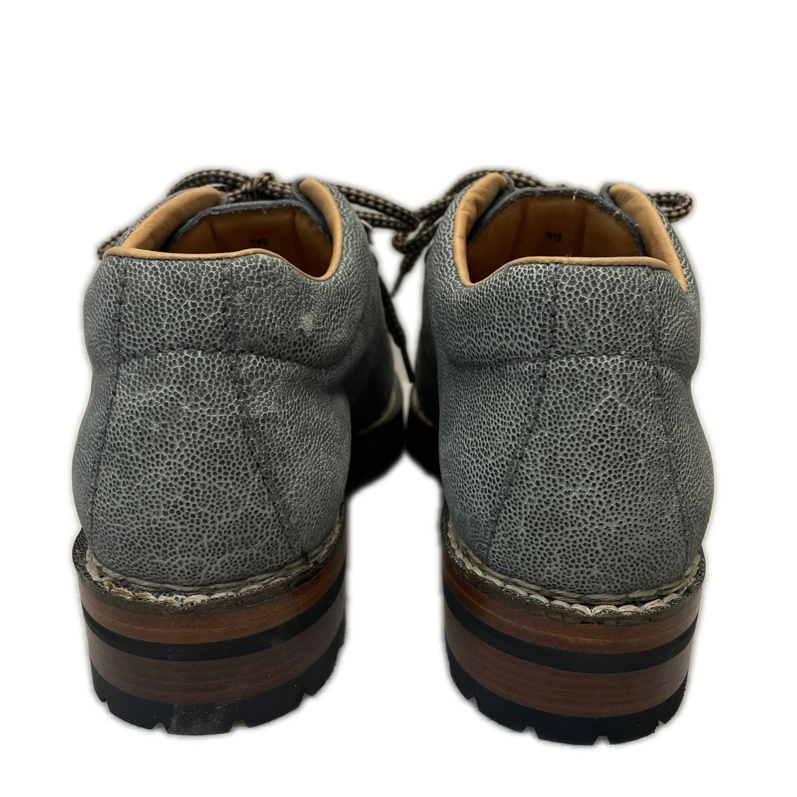 ブーツ F.LLI GIACOMETTI MARMOLADA Low TREK ELEFANTE エレファントレザー マウンテンブーツ 39 24.5cm (US6 1/2 UK6 EU39)