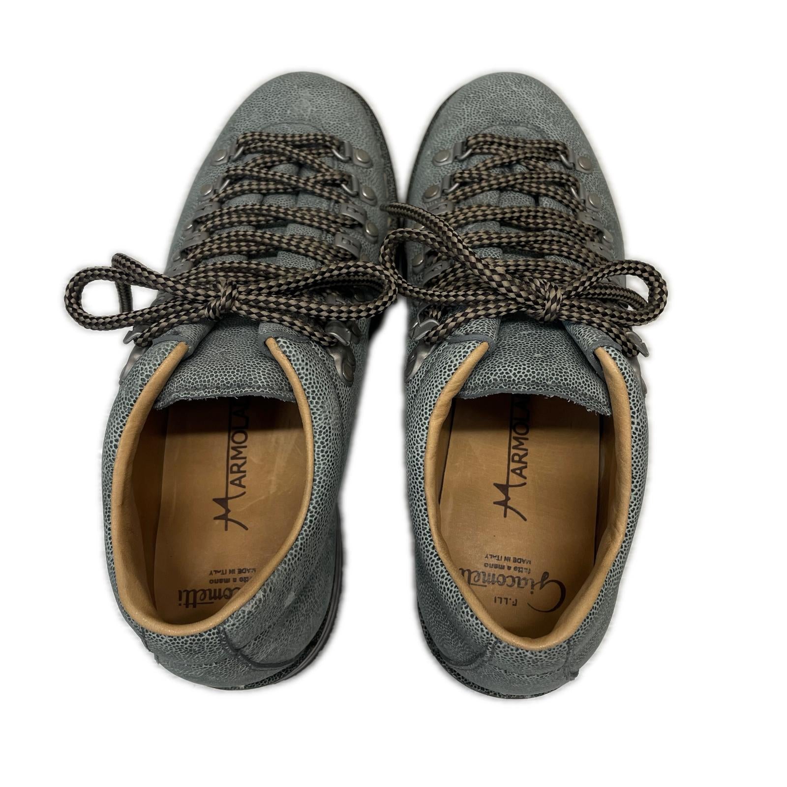 ブーツ F.LLI GIACOMETTI MARMOLADA Low TREK ELEFANTE エレファントレザー マウンテンブーツ 39 24.5cm (US6 1/2 UK6 EU39)