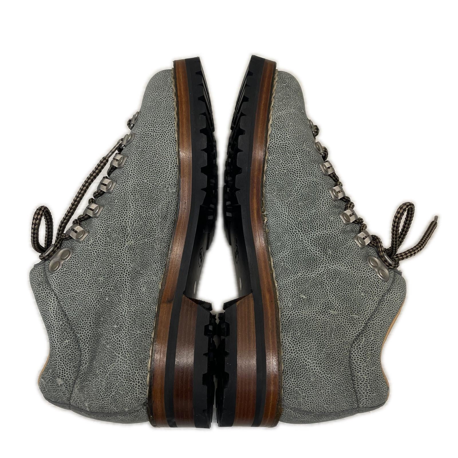 ブーツ F.LLI GIACOMETTI MARMOLADA Low TREK ELEFANTE エレファントレザー マウンテンブーツ 39 24.5cm (US6 1/2 UK6 EU39)