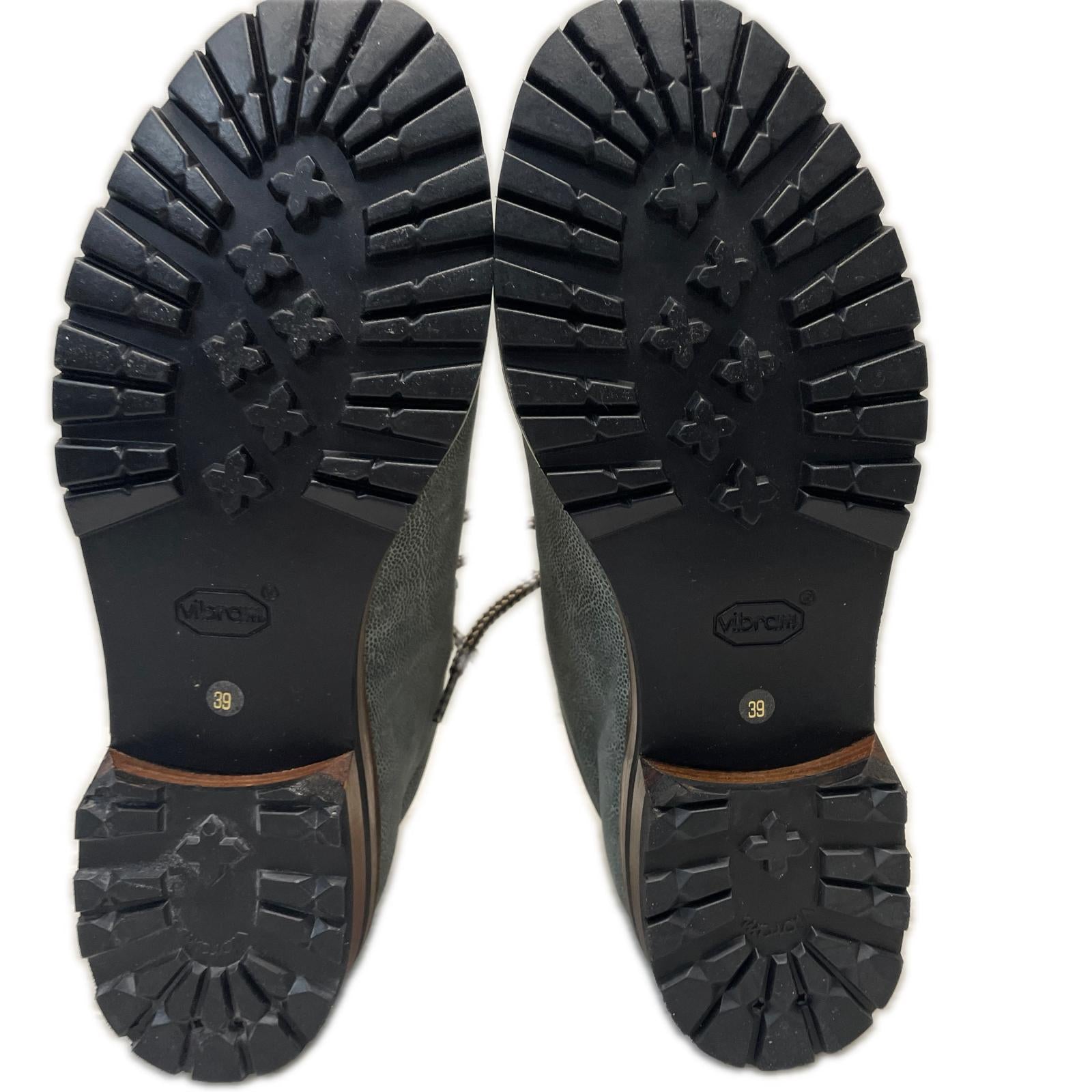ブーツ F.LLI GIACOMETTI MARMOLADA Low TREK ELEFANTE エレファントレザー マウンテンブーツ 39 24.5cm (US6 1/2 UK6 EU39)