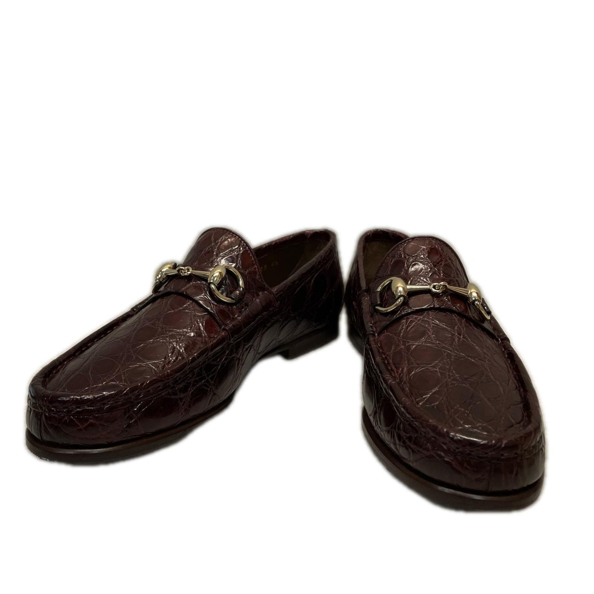 GUCCI クロコダイル　ホースビットローファー　325023 23.5cm (US5 1/2 UK5 EU37)