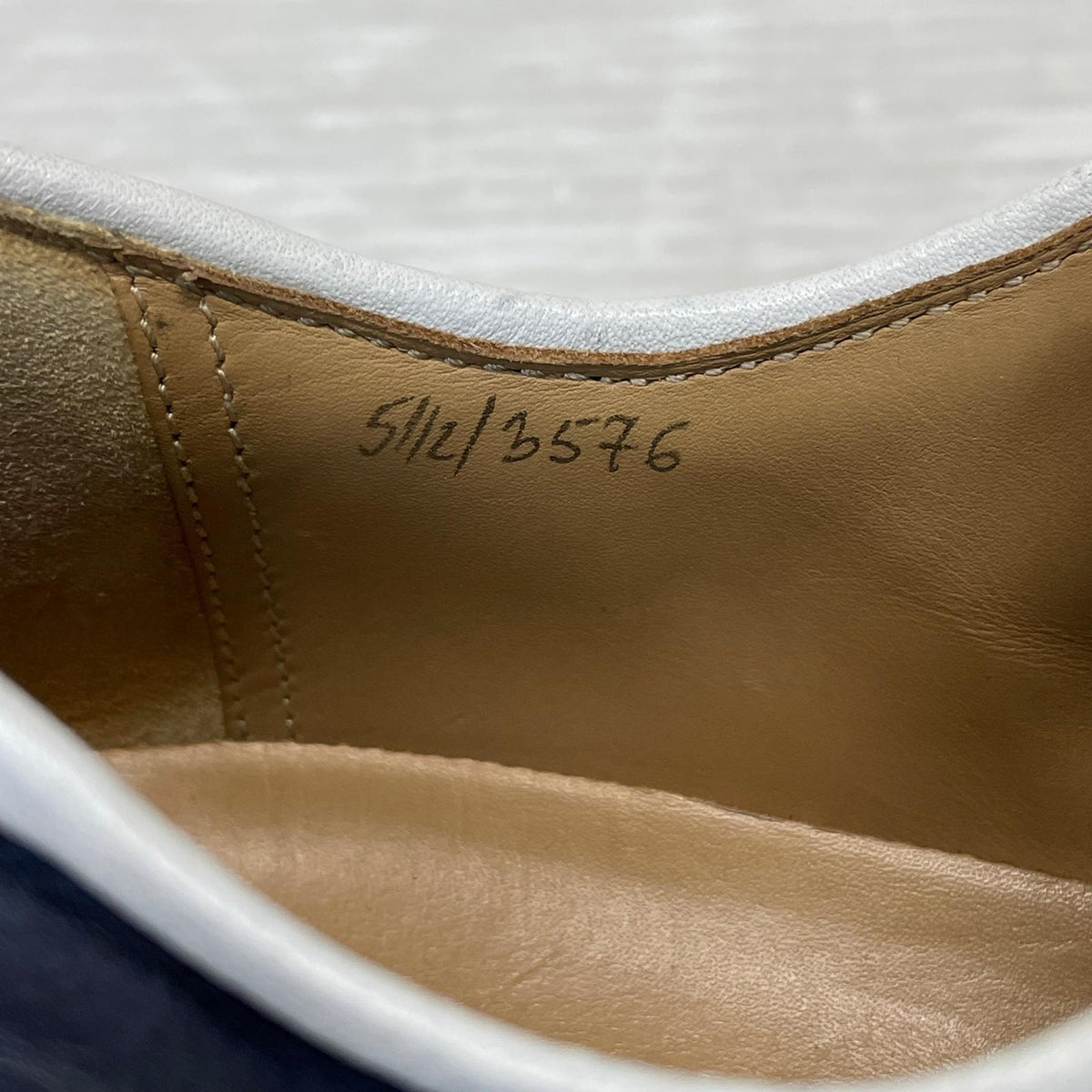 スニーカー BERLUTI プレイタイム レザースニーカー 5 1/2 ネイビー ネイビー