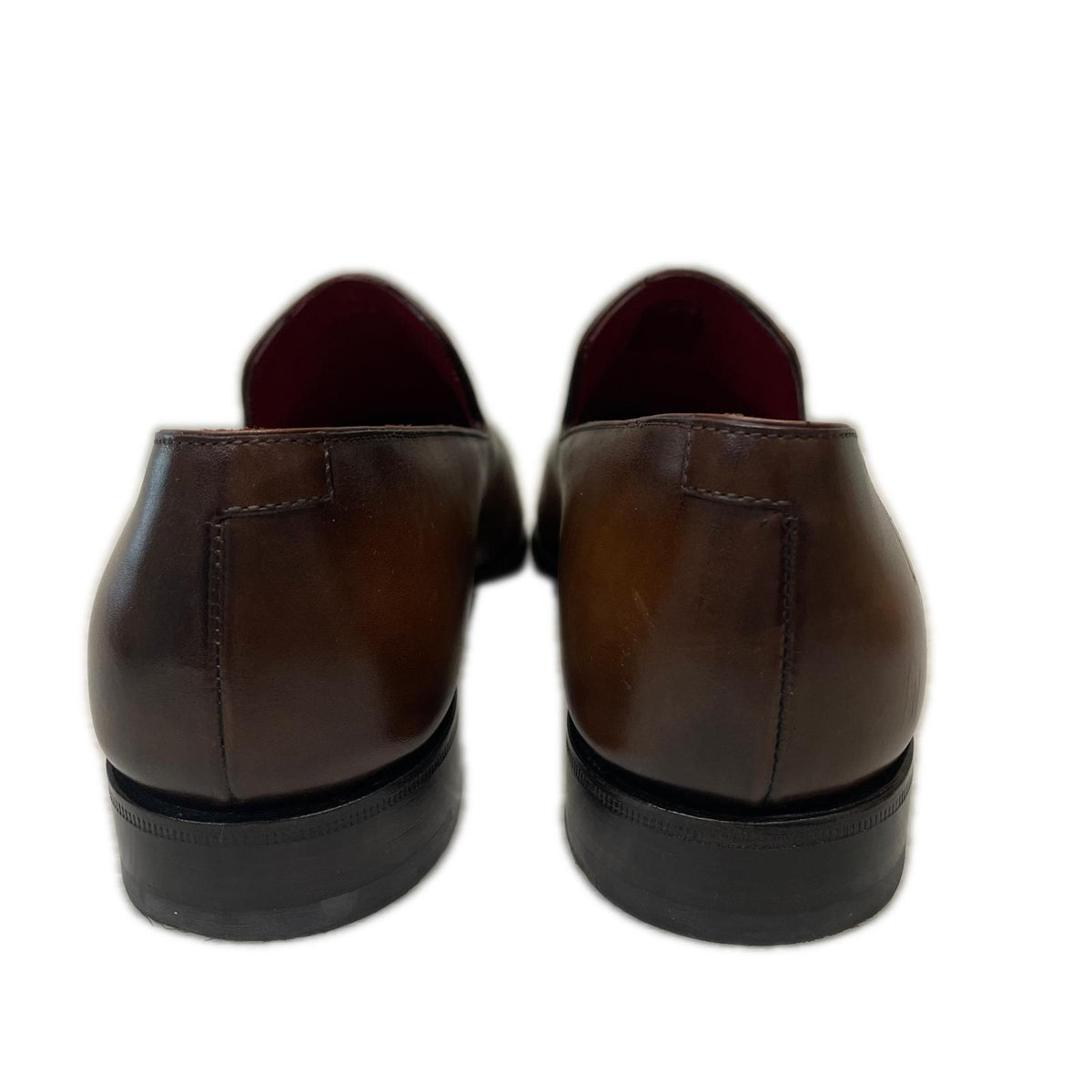 シューズ BERLUTI カーシヴガレ カリグラフィ スクリットレザーローファー 5 1/2 茶 ブラウン