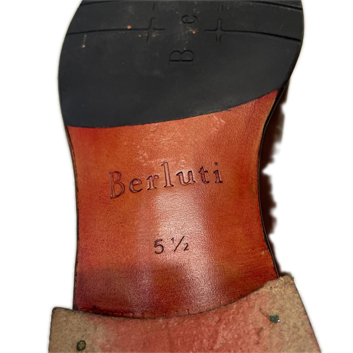 シューズ BERLUTI カーシヴガレ カリグラフィ スクリットレザーローファー 5 1/2 茶 ブラウン