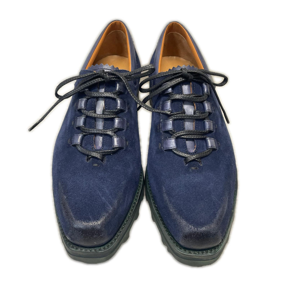 シューズ BERLUTI ニューウルティマ パティーヌレザー ラバーソールシューズ 6 紺