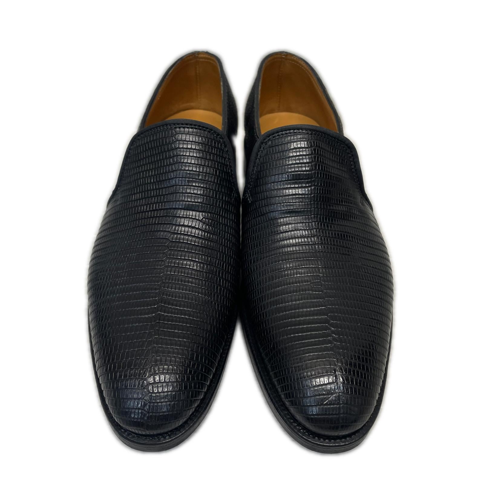 シューズ JOHN LOBB EDWARD レザースリッポン 5 黒 ブラック