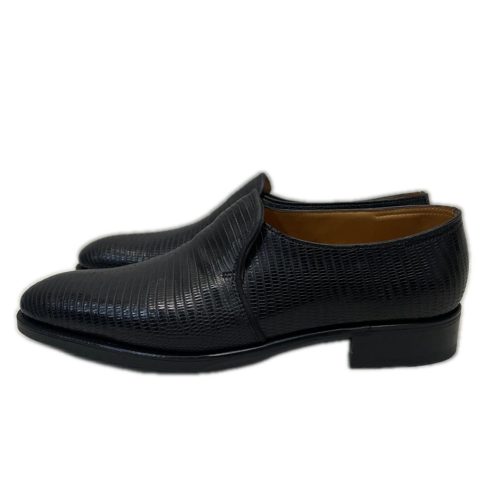 シューズ JOHN LOBB EDWARD レザースリッポン 5 黒 ブラック