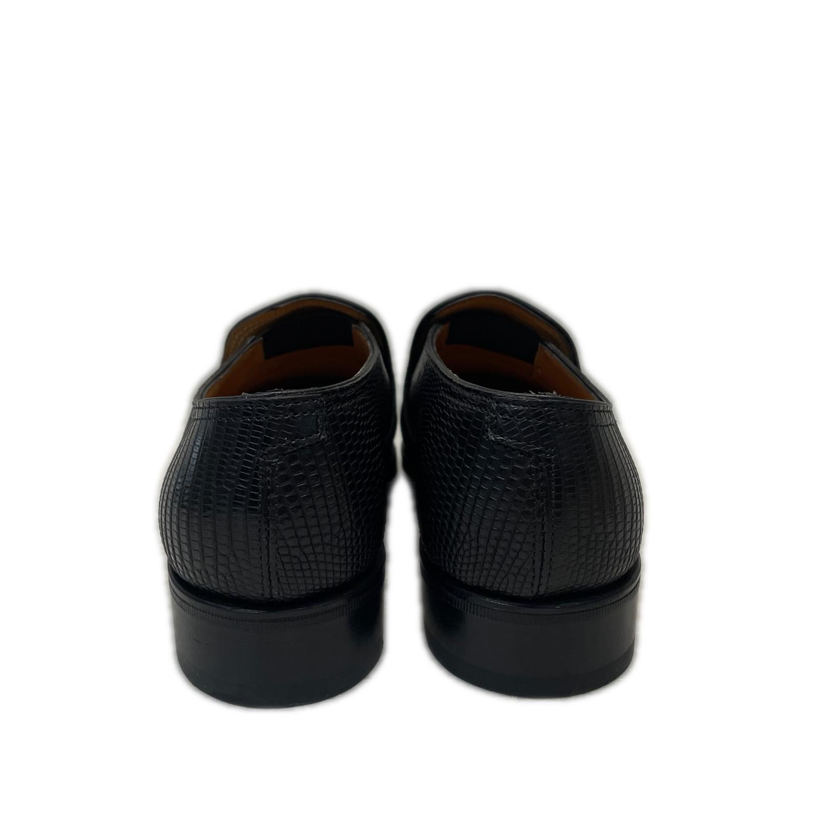 シューズ JOHN LOBB EDWARD レザースリッポン 5 黒 ブラック