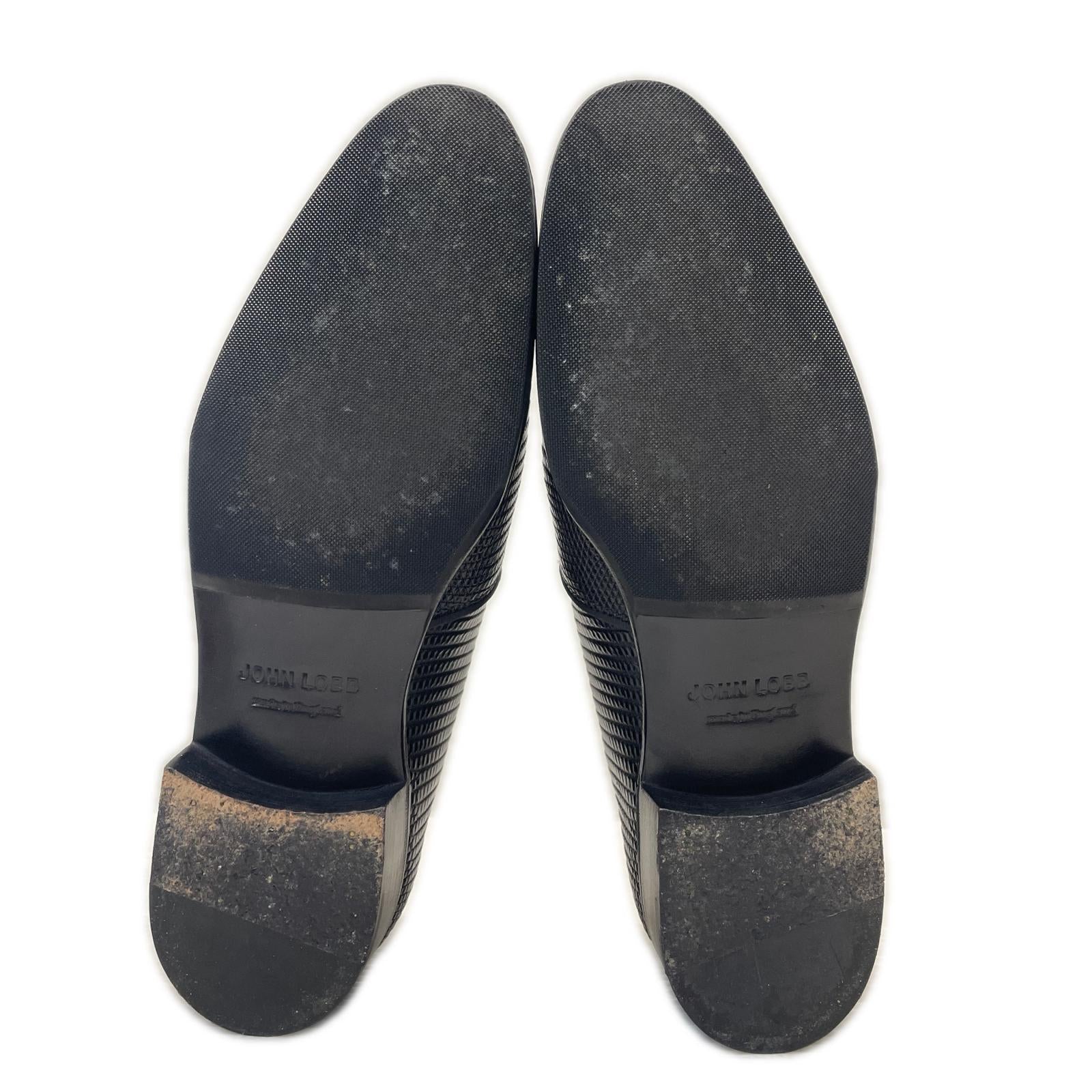 シューズ JOHN LOBB EDWARD レザースリッポン 5 黒 ブラック