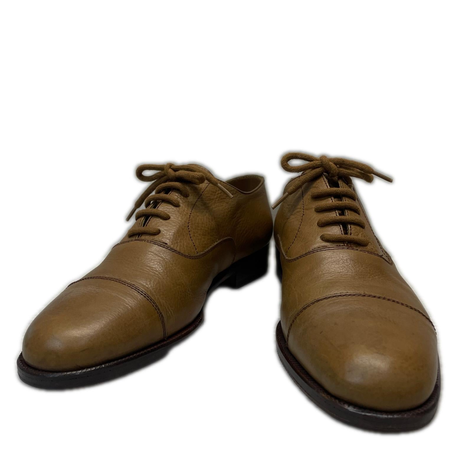 スニーカー GIORGIO ARMANI レザーシューズ 5 ベージュ ベージュ