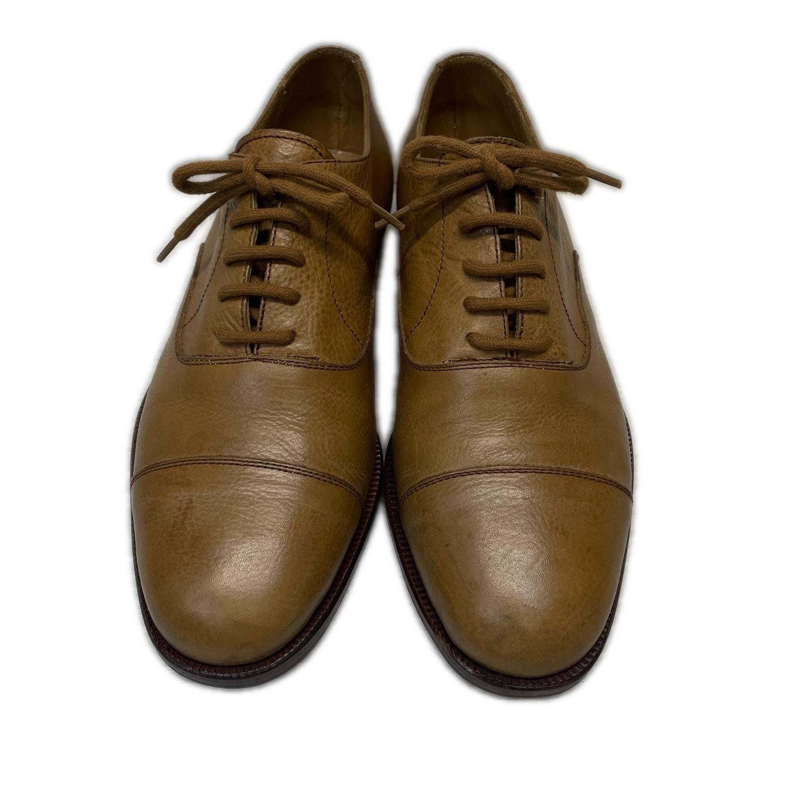スニーカー GIORGIO ARMANI レザーシューズ 5 ベージュ ベージュ