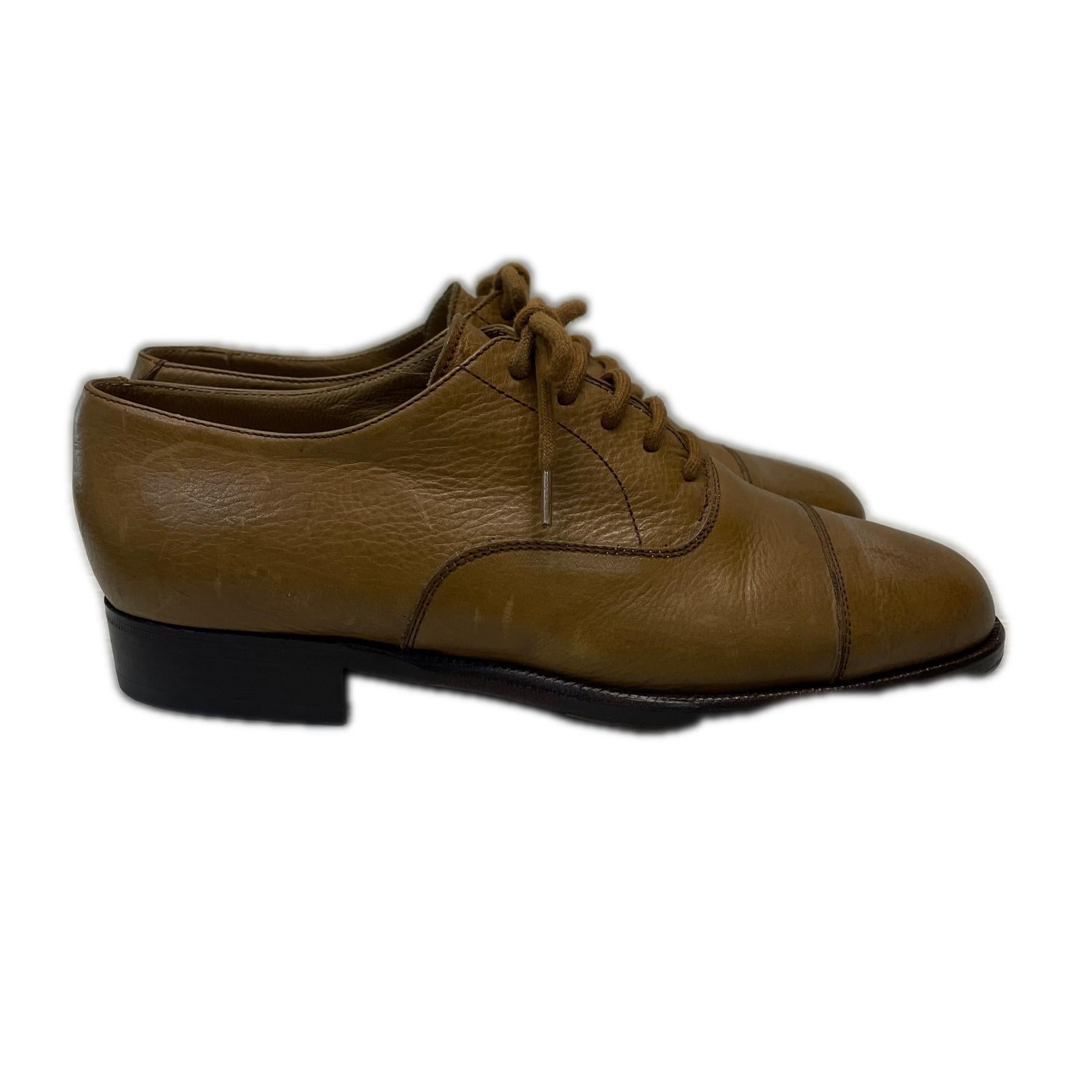 スニーカー GIORGIO ARMANI レザーシューズ 5 ベージュ ベージュ
