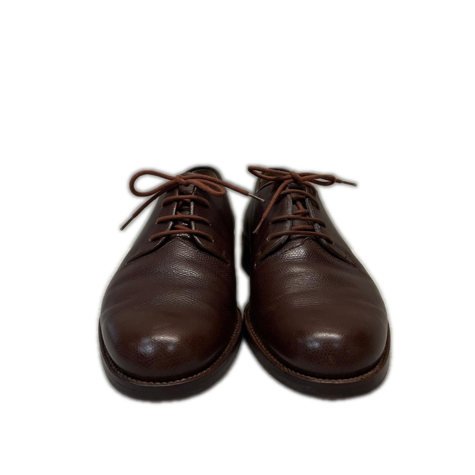 シューズ GIORGIO ARMANI レザーシューズ 5 濃茶
