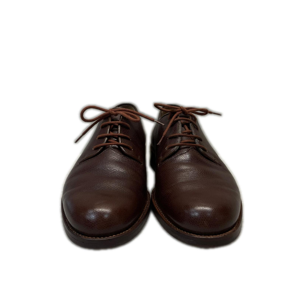 シューズ GIORGIO ARMANI レザーシューズ 5 濃茶