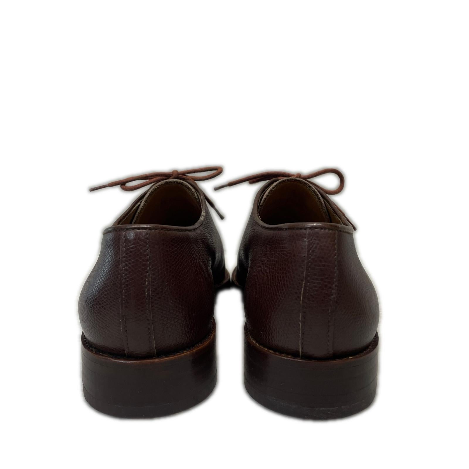シューズ GIORGIO ARMANI レザーシューズ 5 濃茶