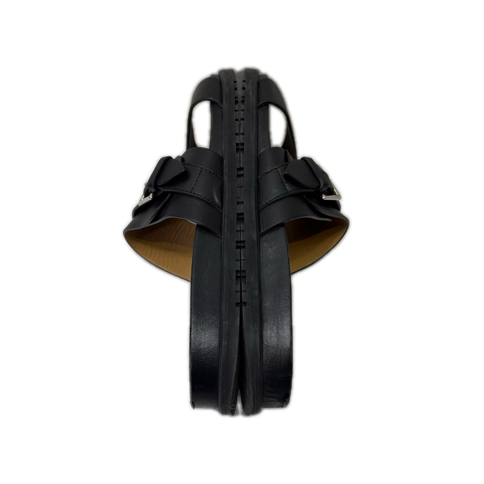 HERMES ストラップレザーサンダル 27cm (US9 UK8 1/2 EU44)