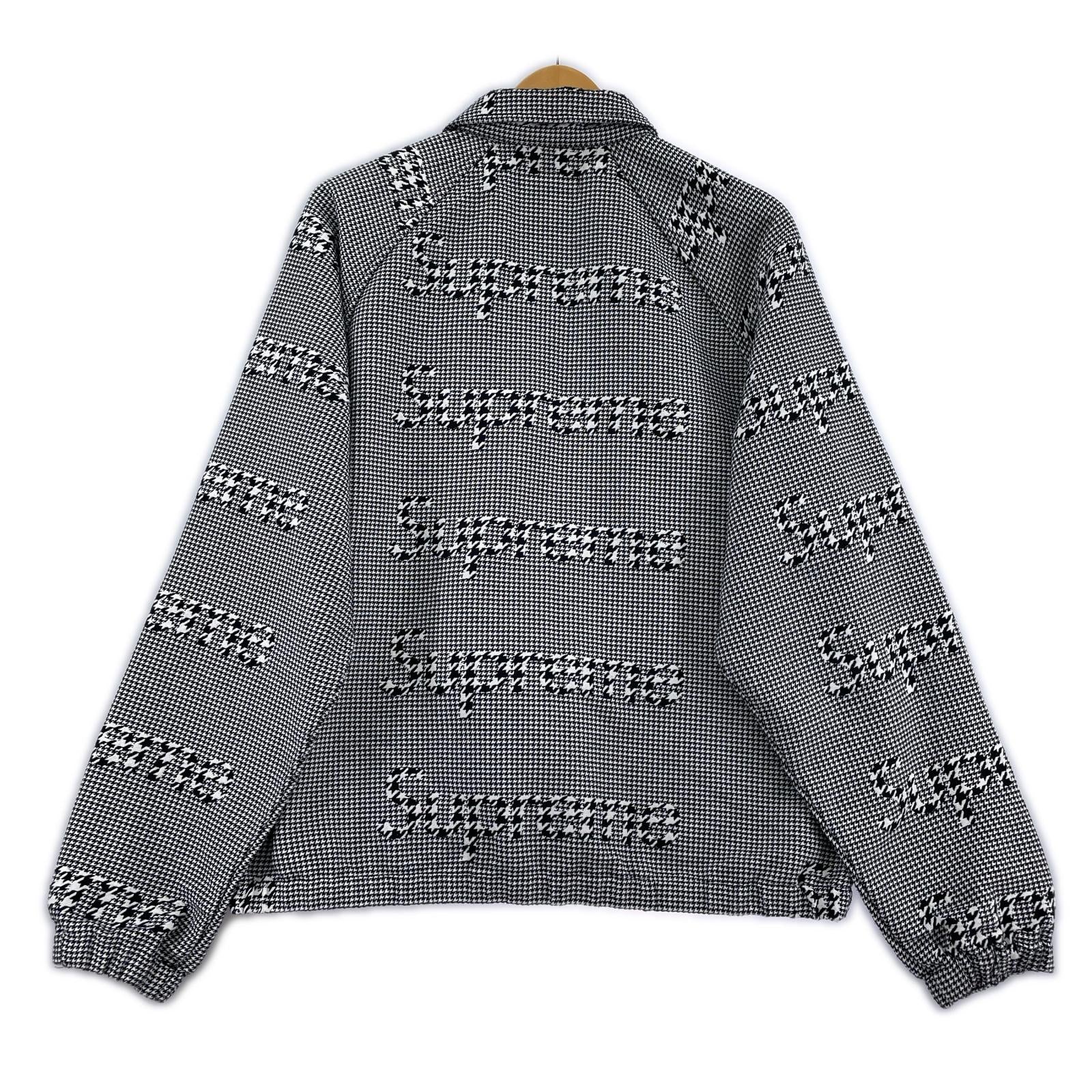 ジャケット Houndstooth Logos Snap Front Jacket (S) S ブラック