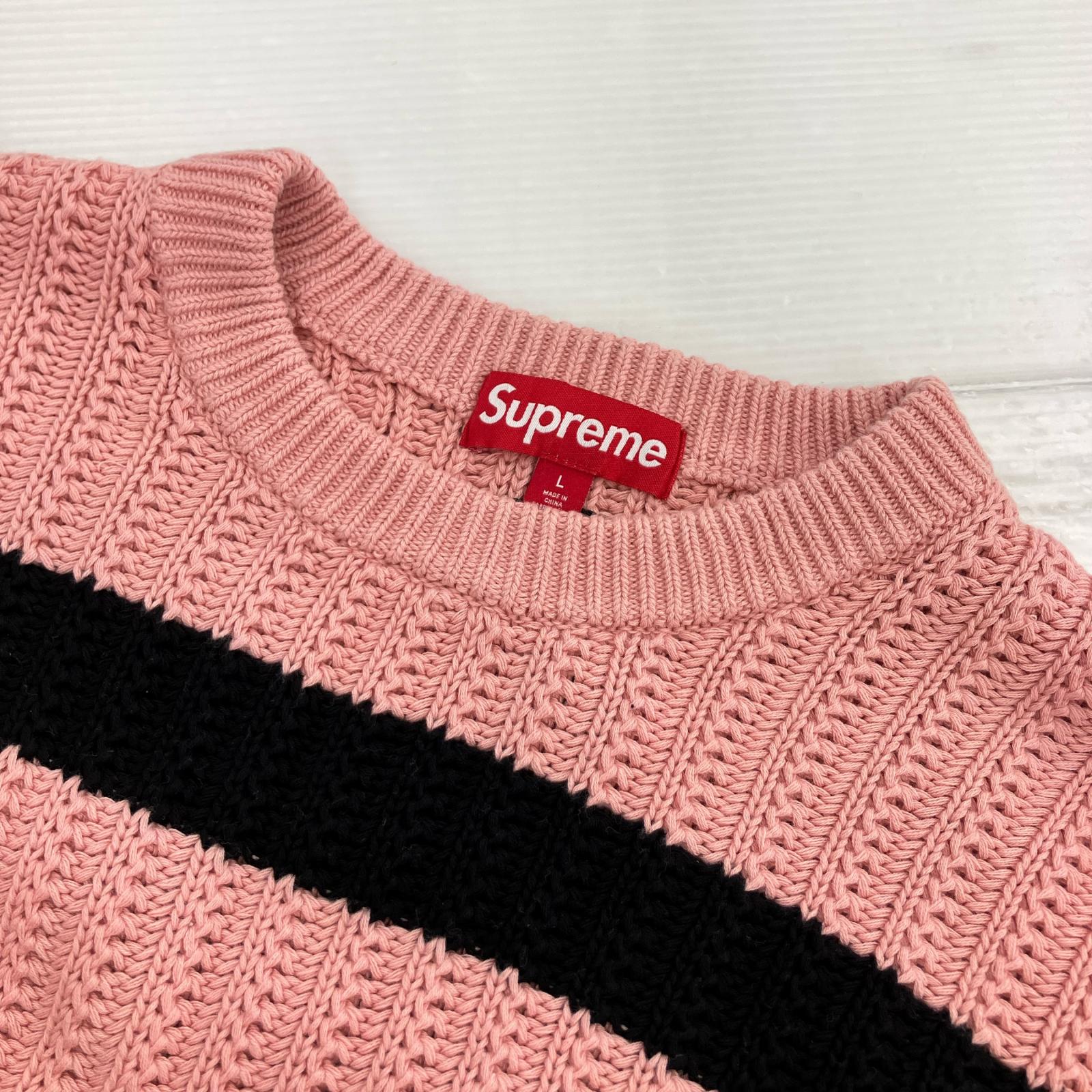 ニット Loose Gauge Stripe Small Box Sweater (L) L