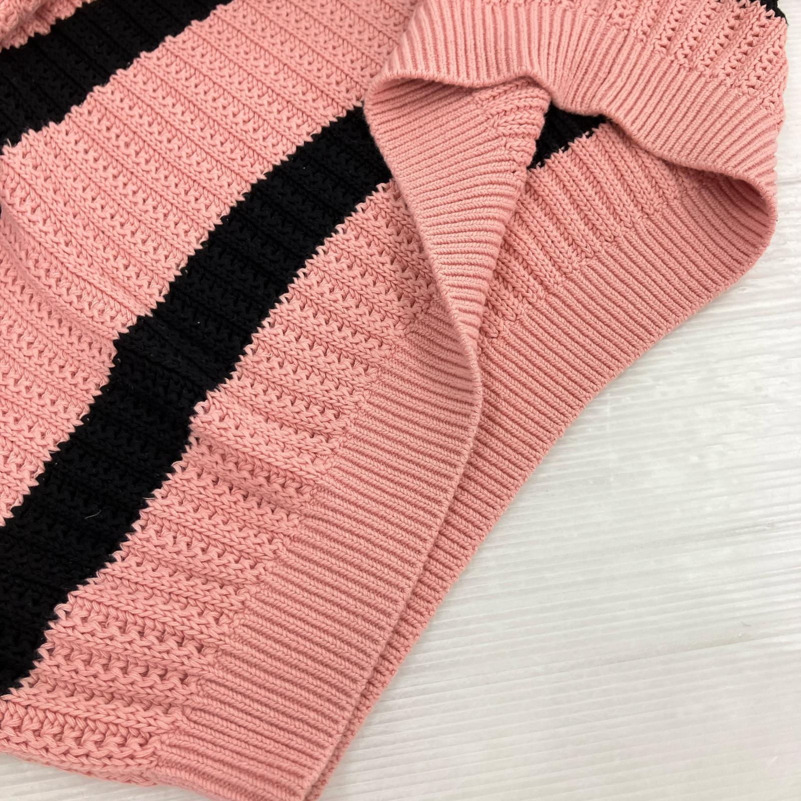 ニット Loose Gauge Stripe Small Box Sweater (L) L