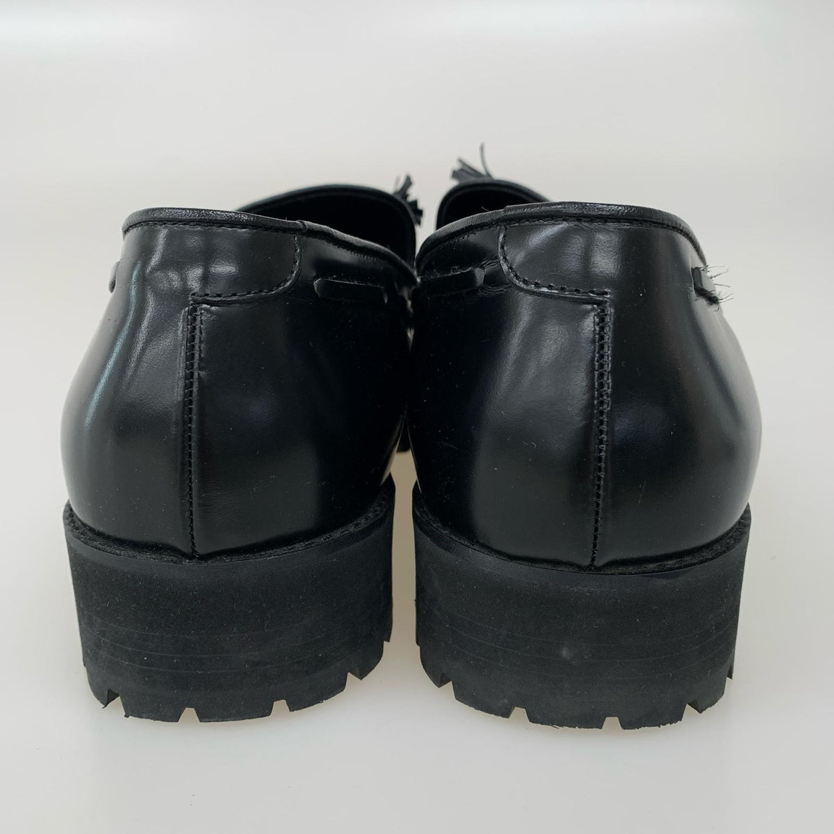 シューズ KEN FORD 厚底タッセルローファー BLK (27.5cm) ブラック