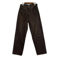 デニムパンツ HARD TWIST DENIM WIDE PANTS 茶 ブラウン