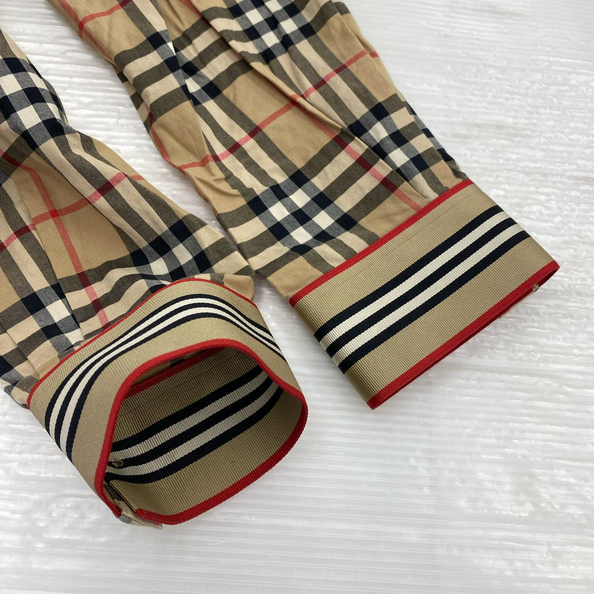 長袖シャツ BURBERRY 20AW CHECKD SHIRT M ベージュ
