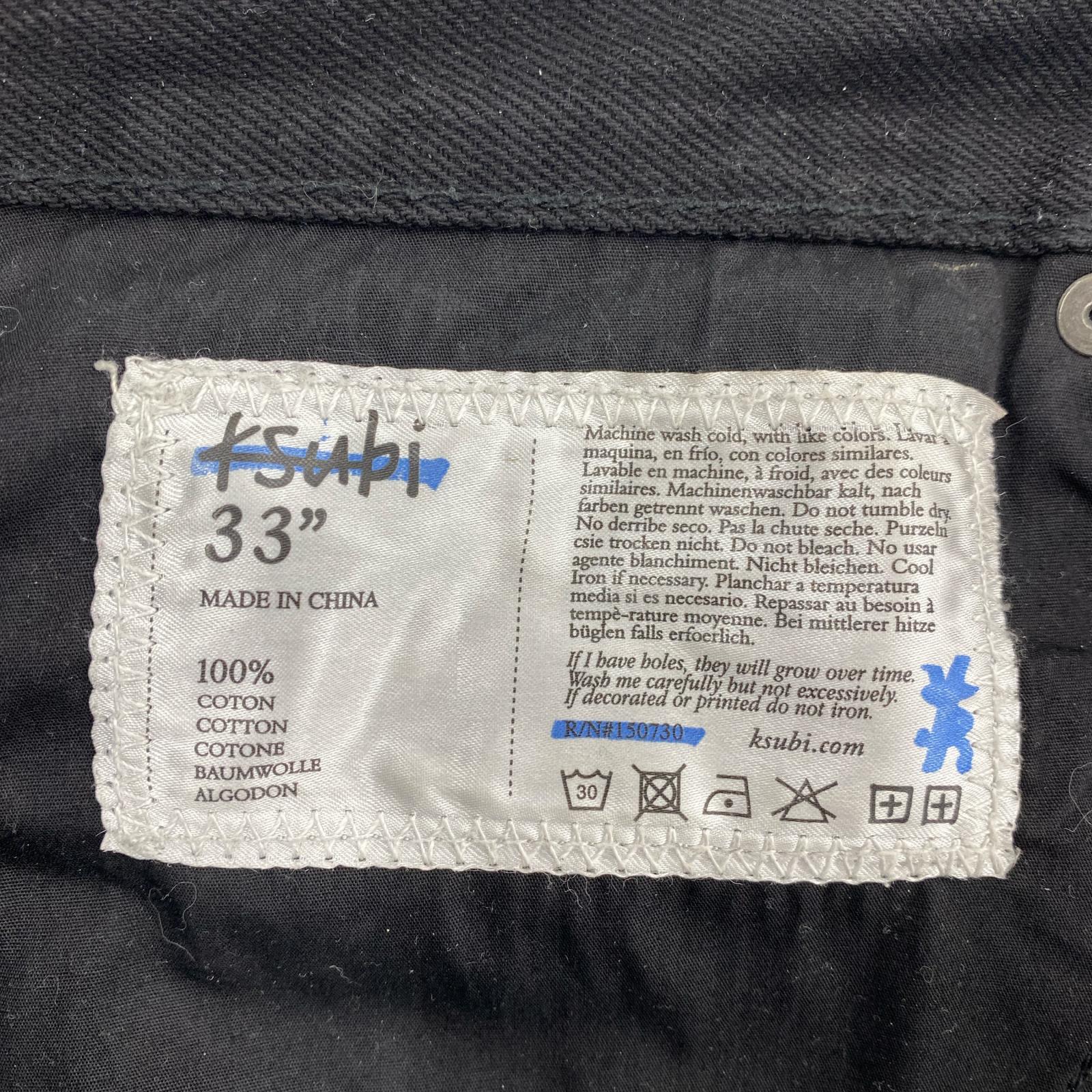 デニムパンツ KSUBI anti K Straight Denim ブラック (33) 33 ブラック