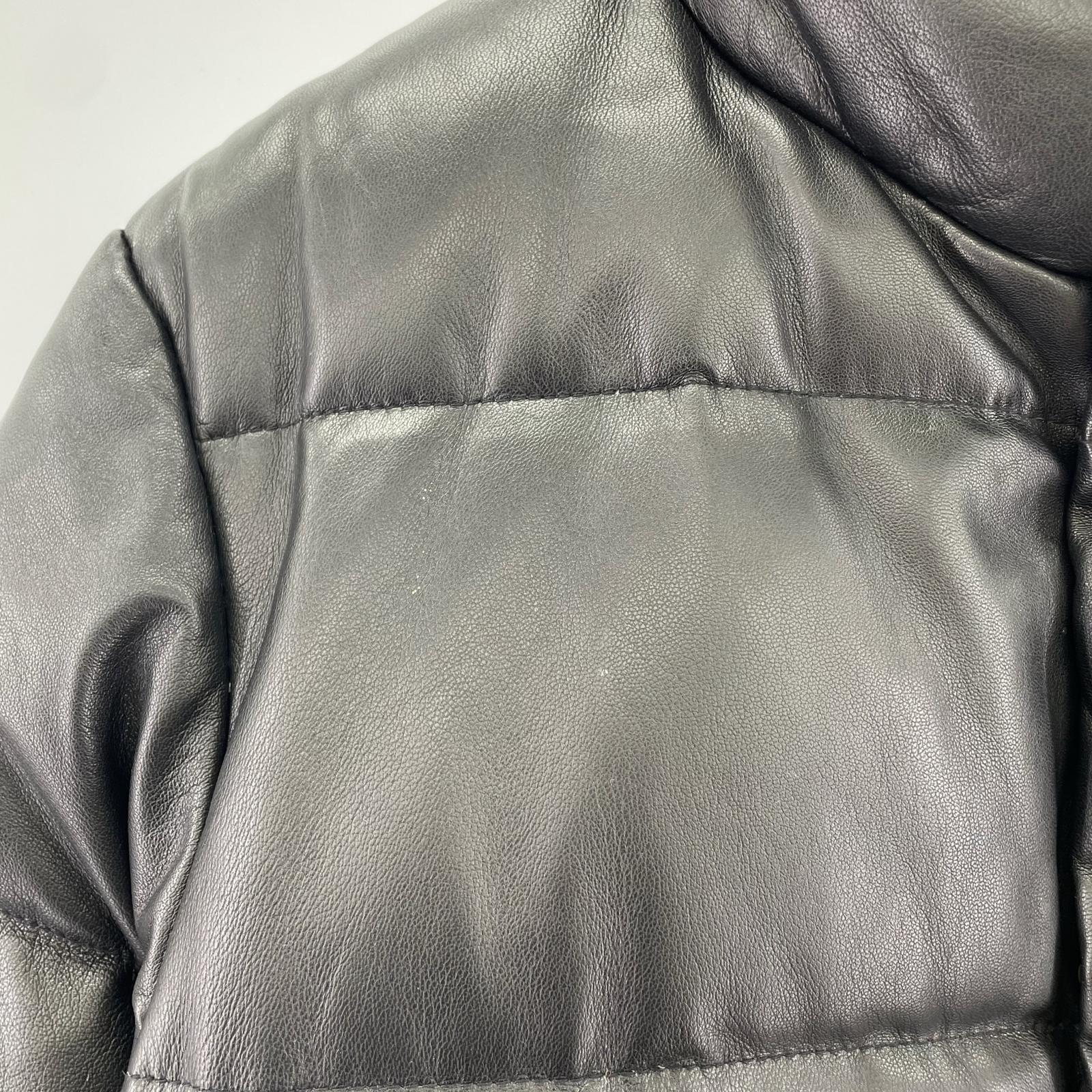 ダウンジャケット Y-2 LEATHER　羊革　黒 M ブラック